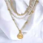 Pearl Necklace with Coin
